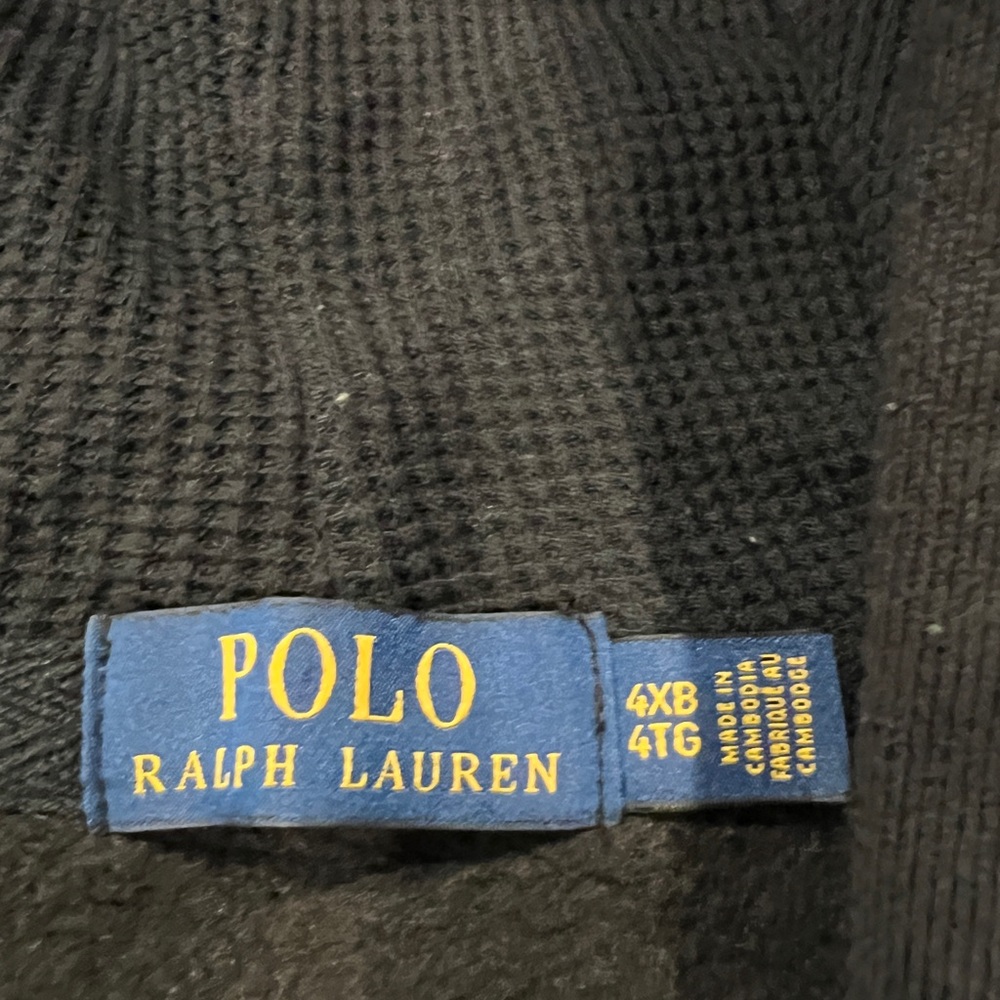Ralph Lauren Black Zip-Up Sweater - Picture 2 of 4